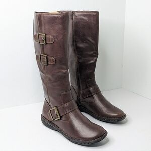 BOC Virginia Knee High Boots, Brown, Women's 7 Wide (Wide Calf)